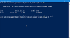 la Console Powershell